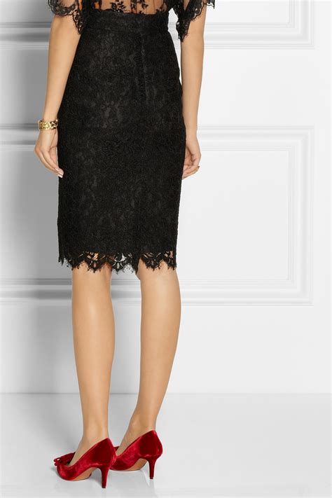 dolce gabbana black skirt